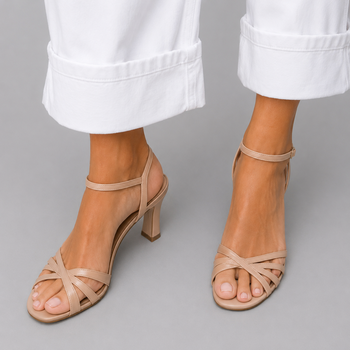 Allegra | Beige Sandals Everyday Elegance