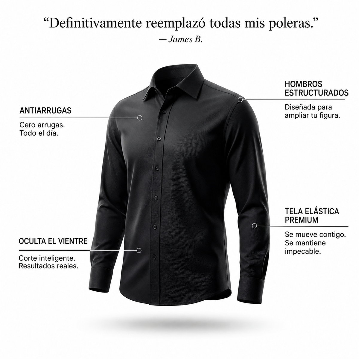 True Fords | Camisa Anti Arrugas