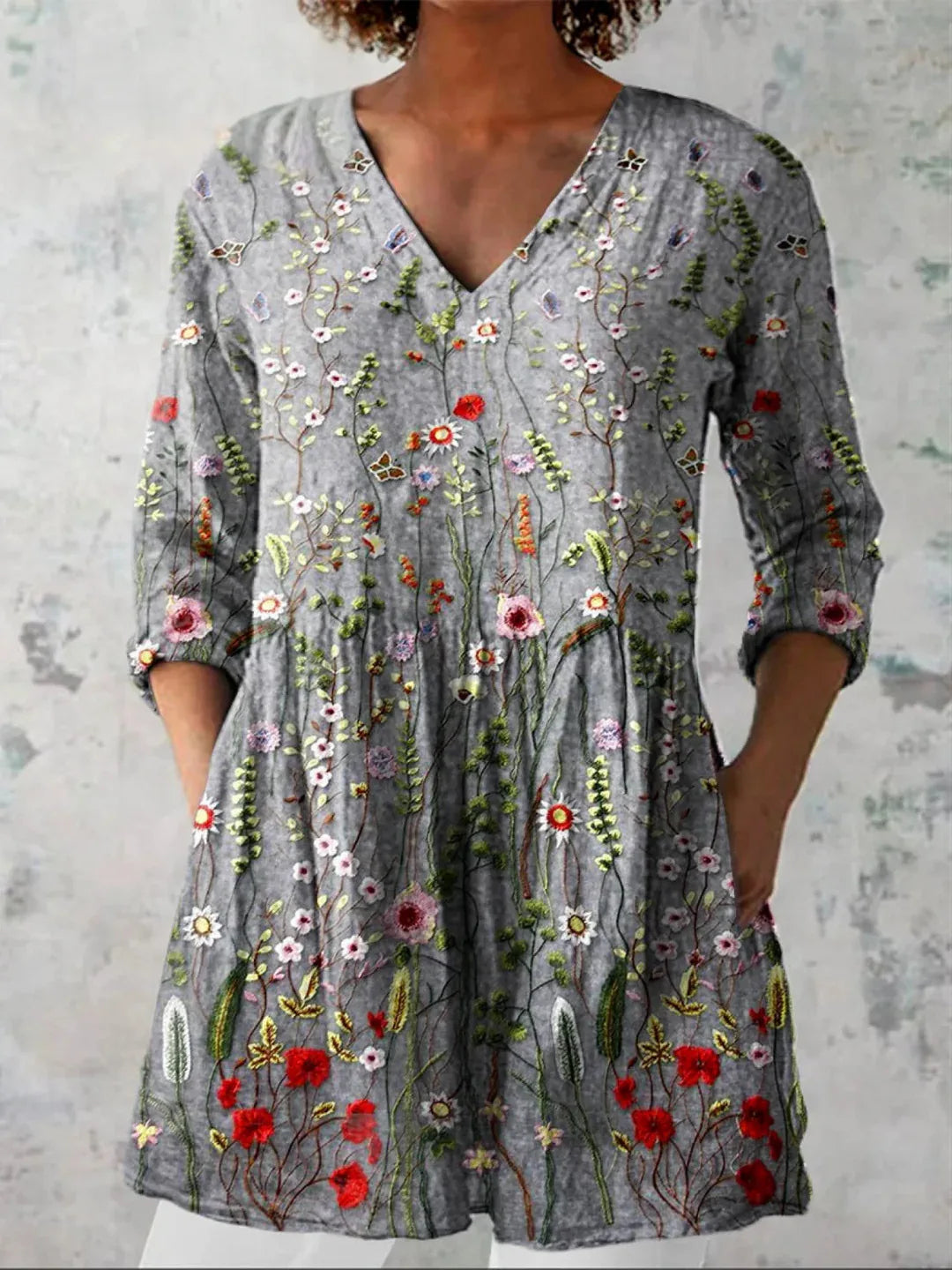 Chloe | Blusa larga con cuello en V